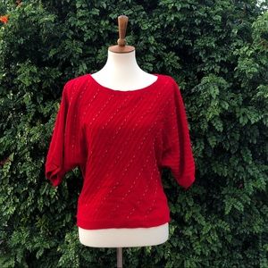 New York and Company Red Sweater Shirt